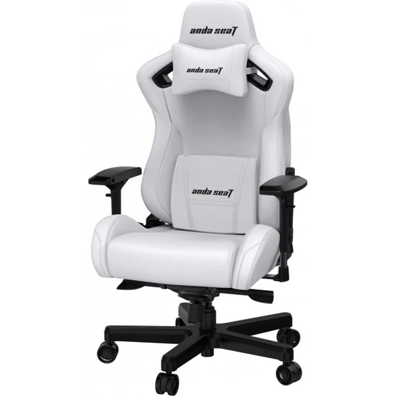 Gaming Chair AD12XL-07-W-PV-W01 AndaSeat Kaiser 2 XL WHITE 4D Armrest 65mm wheels PVC Leather