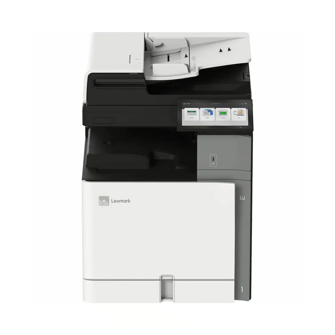 Цветное МФУ Lexmark CX950se, 20L8110, Лазерный, A3, 25 стр./мин., Подача 700листов, Двусторонний автоподатчик документов, до 200 изобр./мин., Сенсорный дисплей 10.1", 1.2 ГГц CPU, 4 ГБ RAM, 128 ГБ SSD, USB 2.0, Ethernet 10/100/1000, Wi-Fi