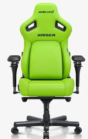 Gaming Chair AD12YDDC-L-20-C-PV/C AndaSeat Kaiser 4 L GREEN 5D Armrest 65mm wheels PVC Leather