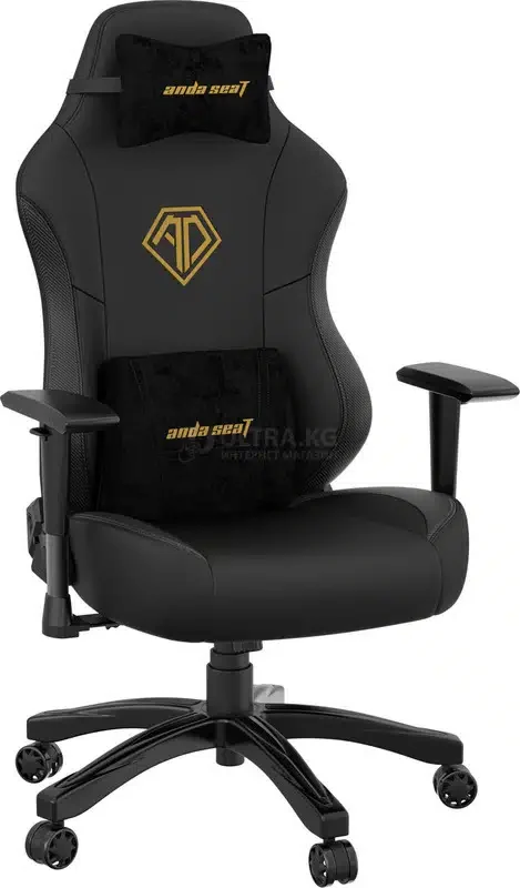 Gaming Chair AD18Y-06-GV-B-PVC AndaSeat Gravity BLACK 4D Armrest 60mm wheels PVC Leather