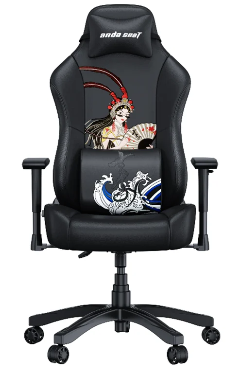Gaming Chair AD18Y-15-B-PV/C-B01 AndaSeat Phantom 3 Opera BLACK 2D Armrest 60mm wheels PVC Leather