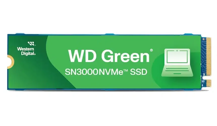 Western Digital Green SN3000 2TB PCIe NVMe Gen4x4 M.2 2280, RW Speed up to 5000/4200 MB/s, [WDS200T4G0E]