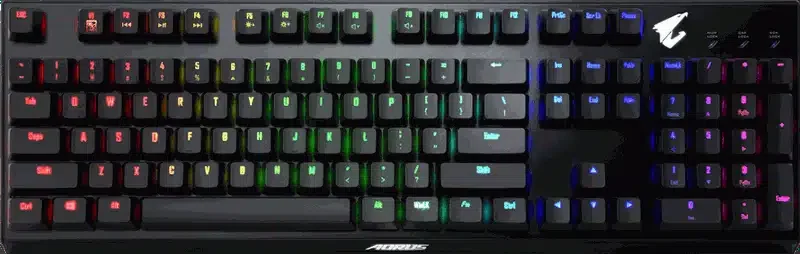 Keyboard AORUS K9 BLACK RGB LED MECHANICAL GAMING KEYBOARD USB US
