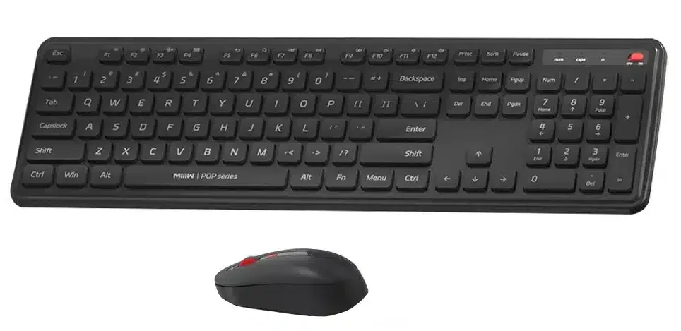 Keyboard+mouse Gen 3 Xiaomi MIIIW MW24PB03 Wireless BLACK USB
