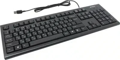 A4TECH KR-85 COMFORT USB ROUND EDGE KEYBOARD BLACK US+RUSSIAN