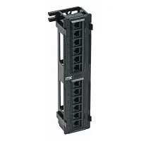 PP12-C6U-D05 ITK Настенная патч-панель кат.6 UTP, 12 портов (IDC Dual) шт
