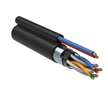 LC3-C5E04-379 ITK Витая пара F/UTP кат.5E 4х2х24AWG solid LDPE + кабель питания 2х0,75мм2 305м черный упак