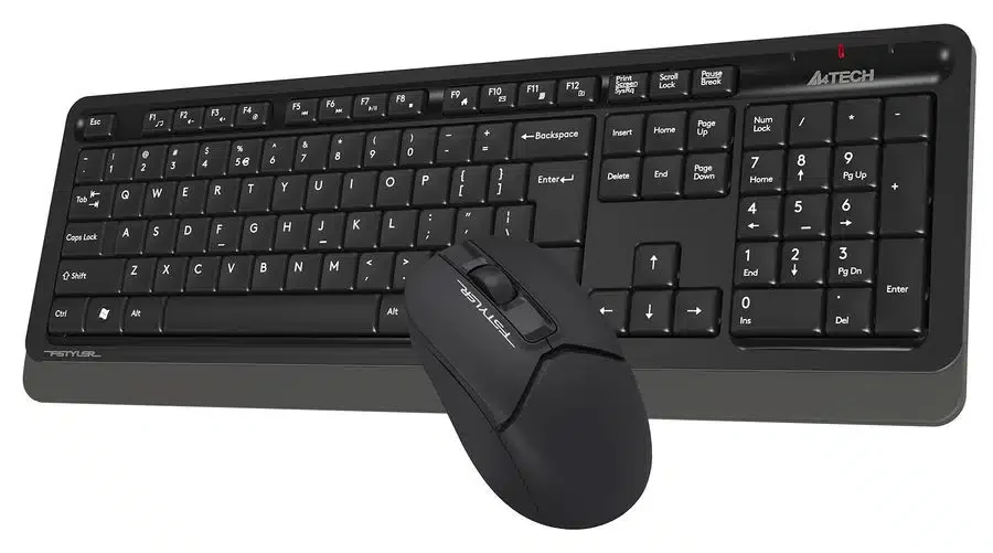 A4TECH FSTYLER FG1012 (FG12+FGK10) MULTIMEDIA SLEEK COMFORT KEYBOARD + MOUSE COMBO SET WIRELESS BLA