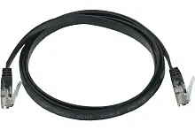 PC09-C06U-1M-FL ITK Коммутационный шнур плоский кат.6 UTP 1м чёрный шт