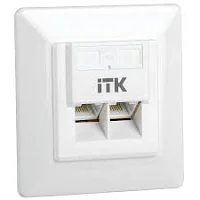 CS2-1C5EU-2-1 ITK Внутренняя инф. розетка RJ45 кат. 5Е UTP 2 порта шт