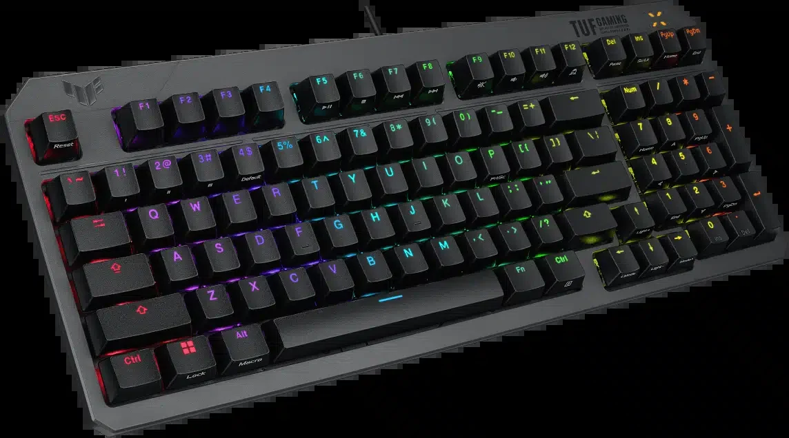ASUS RA07 TUF K3 GEN II/RD/RU/DS ABS RGB GAMING MECHANICAL KEYBOARD BACKLIGHT RED US/RU