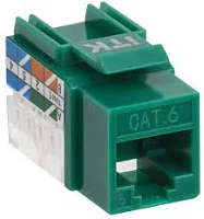 CS1-1C06U-11-02 ITK Модуль Keystone Jack кат.6 UTP 110 IDC 90град зелёный шт