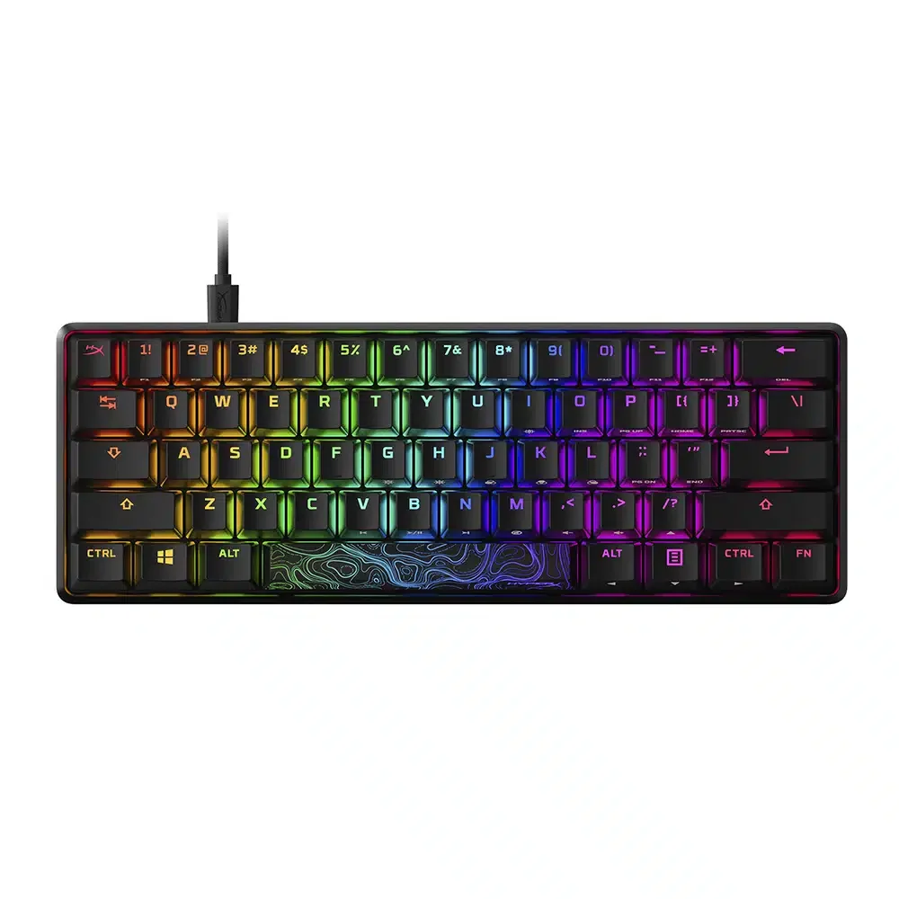 HyperX Alloy Origins 60 4P5N0AA#ACB (HKBO1S-RB-RU) Mechanical Gaming Keyboard,HX Red,Backlight,RU