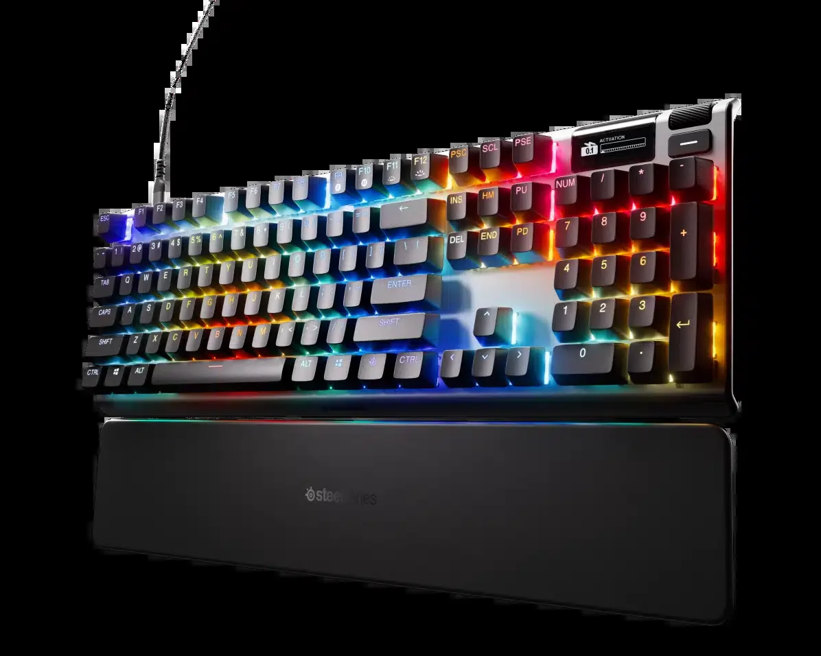 SteelSeries Apex 7 TKL Mechanical Gaming Keyboard OLED Smart Display RGB Backlight, ENG