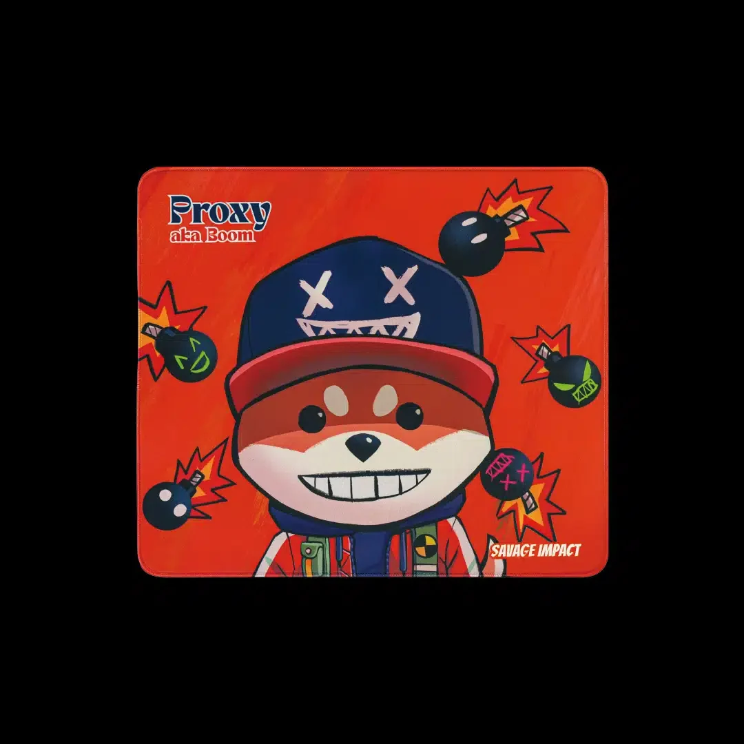 A4TECH BLOODY SAVAGE IMPACT BP-45 PROXY BOOM FIRE RED ELITE PRECISION GAMING MOUSE PAD (450x400x5mm)