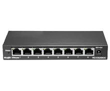 RG-ES208GC 8-портовый гигабитный интеллектуальный коммутатор, 8 гигабитных портов RJ45, настольный стальной корпус шт