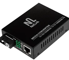 NetLink Fiber Optic Device Медиаконвертер 100Base-FX / 100Base-T, WDM, разъем SC, Tx/Rx: 1310нм, расстояние до 25км. шт