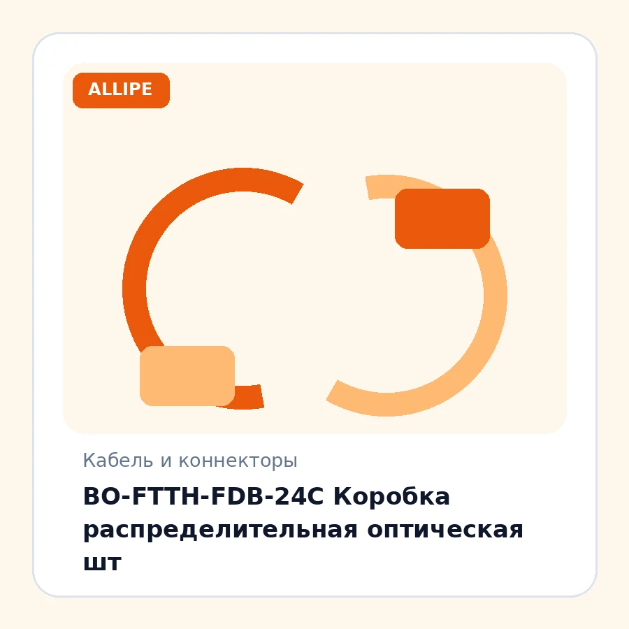 BO-FTTH-FDB-24C Коробка распределительная оптическая шт