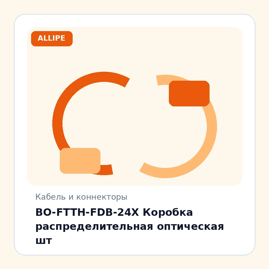 BO-FTTH-FDB-24X Коробка распределительная оптическая шт