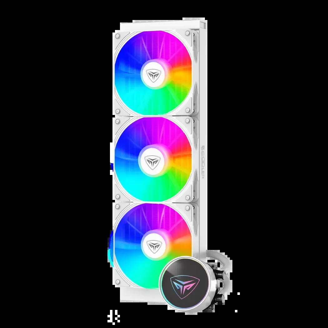 CPU Water Cooler PC Cooler PD360S ARGB WH (LGA 1851/1700/1500/115X, AM4/5, Pump 2600RPM, 3*120mm ARGB FAN, Radiator 396x120x27mm, TDP 280W, 4Pin PWM)