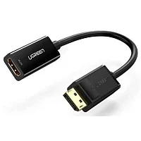 Конвертер сигнала UGREEN MM137 DisplayPort to HDMI Female Converter 1080P 40362