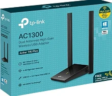 Адаптер Wi-Fi USB TP-LINK Archer T4U Plus AC1300 (USB 3.0, 400Mb/s 2.4Hz+867Mb/s 5GHz, антены 2*5dB)