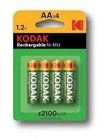 Аккумулятор Kodak HR6-4BL 2100mAh/1,2V никель-металлгидридная (4шт блистер)