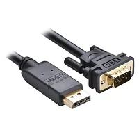 Кабель UGREEN DP105 Display Port - VGA 1.5м, чёрный 10247