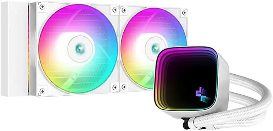 DEEPCOOL LS520 WH WHITE RGB120*2 FAN LGA20xx/1700/1200/115*/AMD