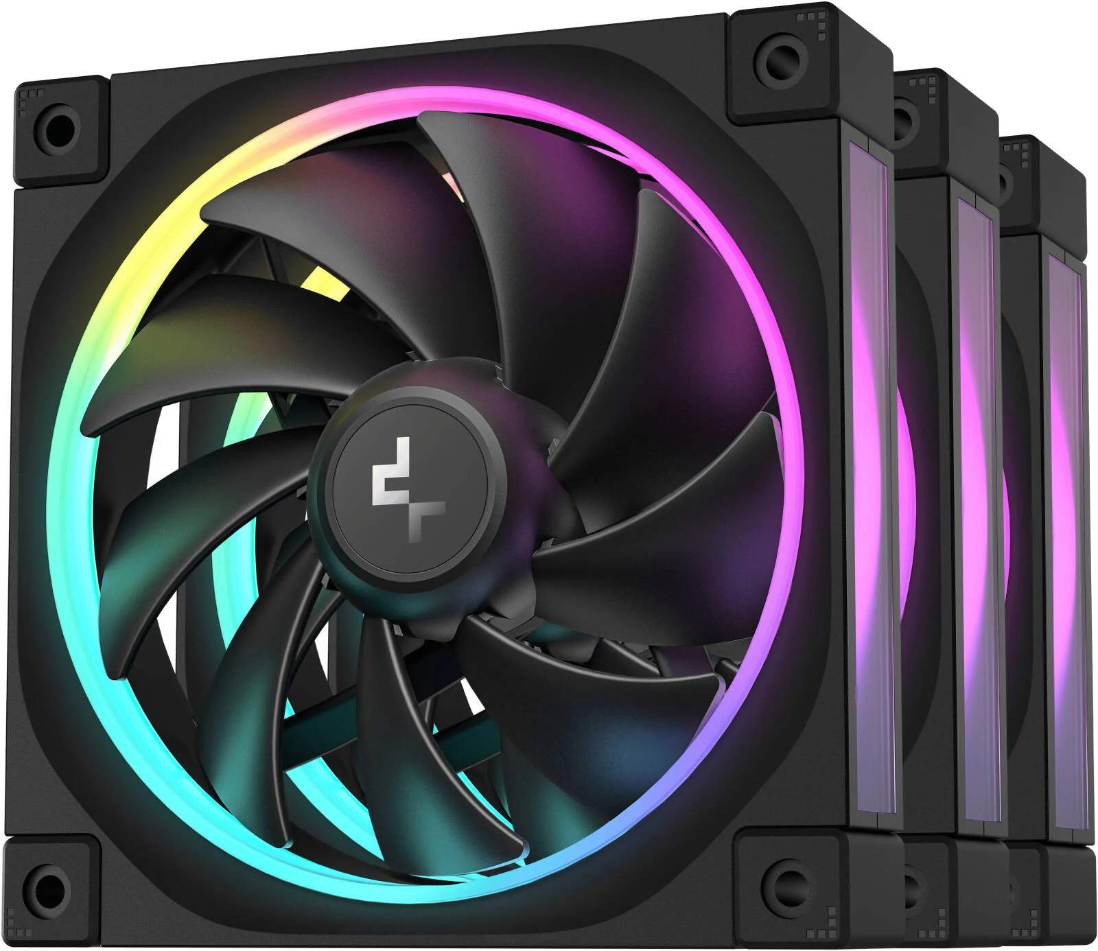 Cooler for PSU/CASE DEEPCOOL FL12 PWM BLACK ARGB 500-2150rpm 120mm