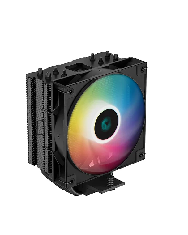 CPU cooler DEEPCOOL AG400 BLACK ARGB LGA115*/1700/1200/AMD 120mm PWM fan,300-1850rpm,4HP