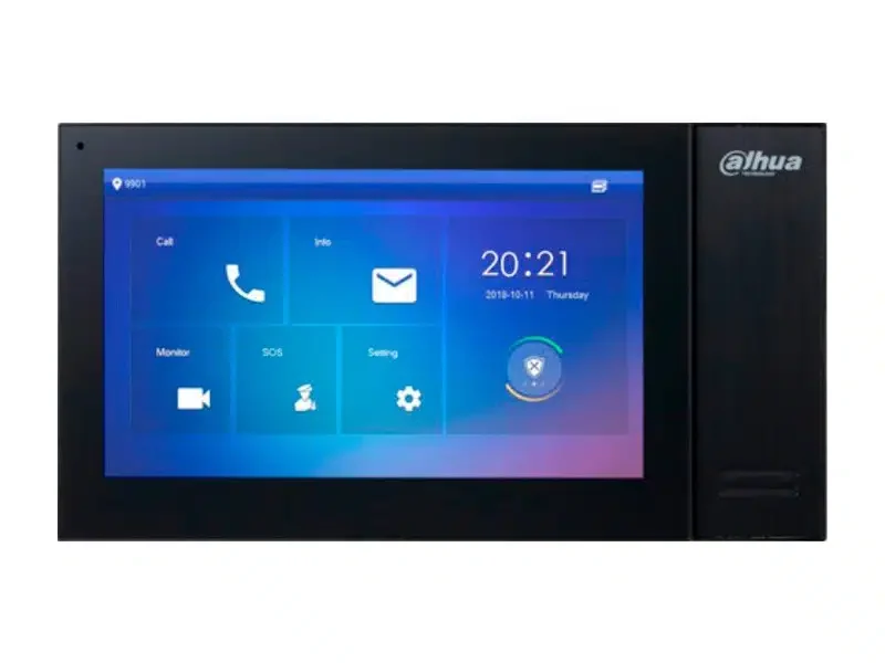 IP видеодомофон Dahua DHI-VTH2421FB-P монитор, чёрный, PoE