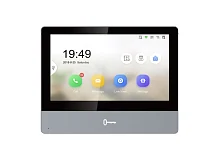 IP видеодомофон HIKVISION DS-KH8350-TE1 (7" LCD IPS/1024x600/PoE/mSD/LAN/Touch/Hik Connect) Metal Gray-Black