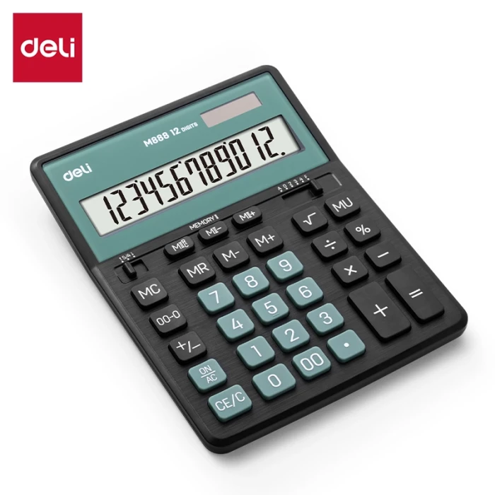 Калькулятор 12 орундуу Deli M888 202х159х31 мм