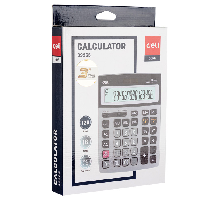 Calculator 16 орундуу Deli 39265 210 × 155 × 33 мм