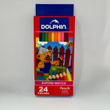 Карандаши цветные 24цвета Dolphin 2400 Оригинал 4100-24CB