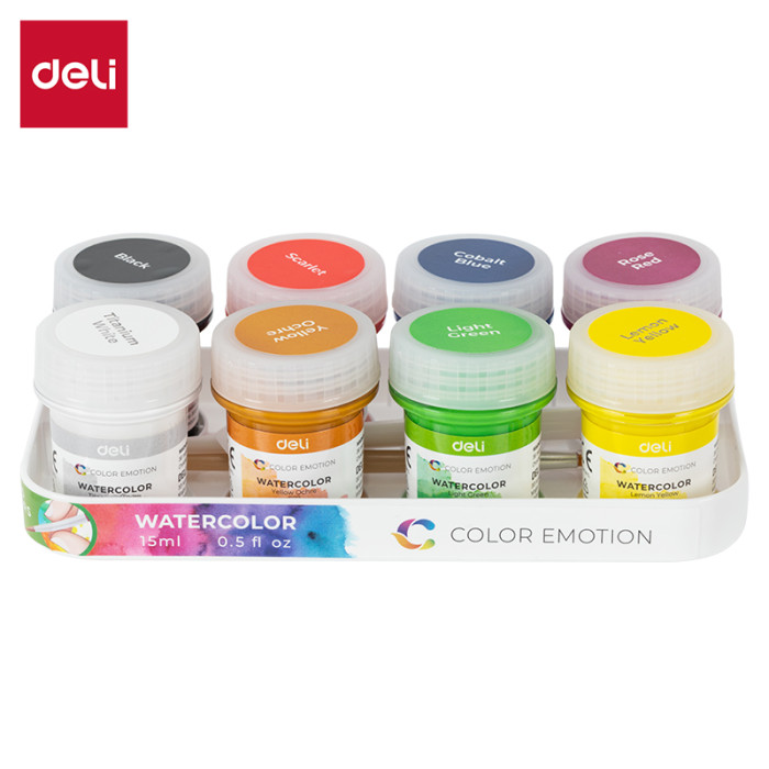 Гуашь 8 түстүү Deli C22-8