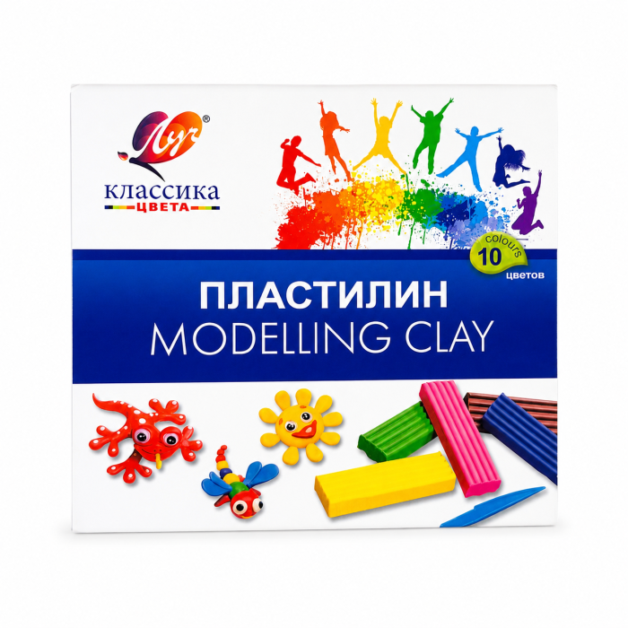 Пластилин 10 түстүү Luch Classic Кытай