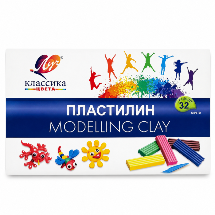 Пластилин 32 түстүү Ray Classic Original