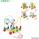 Игрушка-каталка развивающая деревянная Коровка, ON-92704