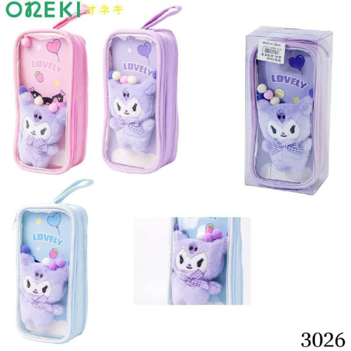 Пенал плюшевый Lovely KUROMI ассортимент, 3026