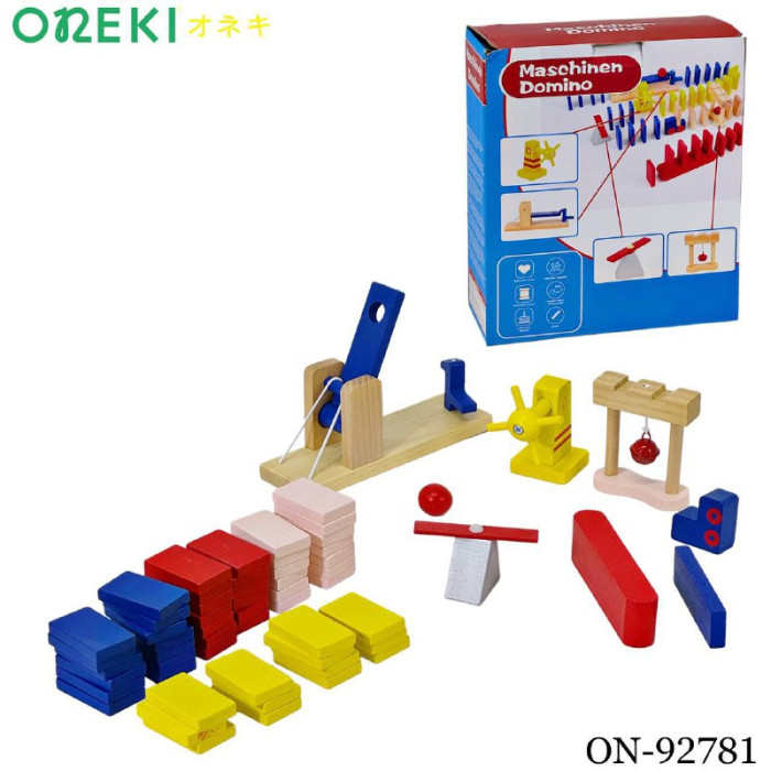 Развивающая игра домино деревянное ON-92781