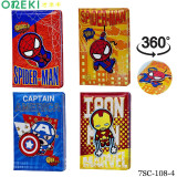 Блокнот анкета SUPER GEROY 4 дизайна, SC-108-4