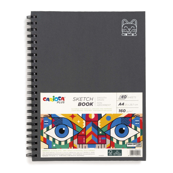 Sketchbook A4, 35 листов 100 грамм, ONEKI, ON-23705-A4