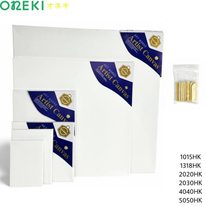 Холст на подрамнике, хлопок 280гр, БЕЛЫЙ, 13*18 см, 1318НК