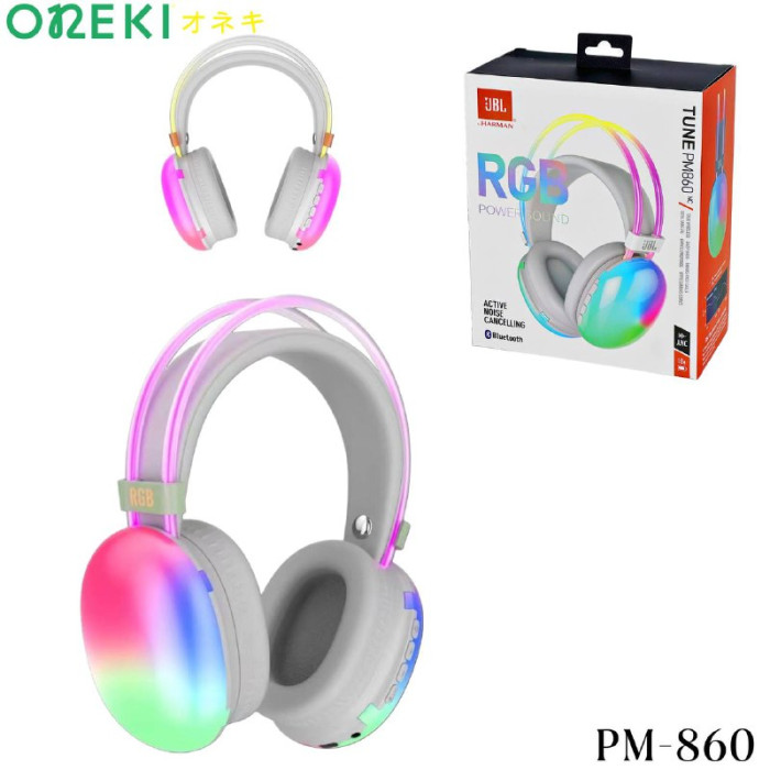 Наушники беспроводные с RGB-подсветкой, PM-860