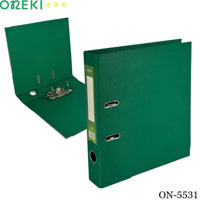 Папка регистратор 5.5 см зеленая, ON-5531-GREEN