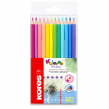 Карандаши цветные 12 цветов KORES PASTEL 93311