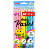 Карандаши цветные 12 цветов CRISVI COLORES PASTEL 0127-R
