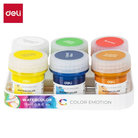 Гуашь 6 түстүү Deli C22-6